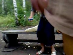 Rus Public FLASH CUM Watching GIRLS 86 - NV