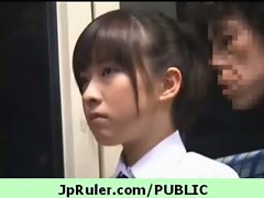 Horny japanese girl gets fucked in public video 10