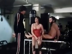 When a guy enters the gym he catches a couple fucking. The girl...