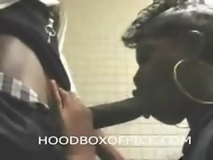 Black Hood ghetto Hood Slut College Head