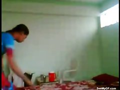 Ethnic couple having perfect sex on bed