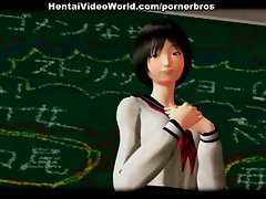 Hentai school girl in bdsm sex