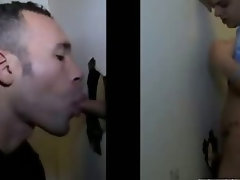 Fit straight guy tricked into sexy gay blowjob