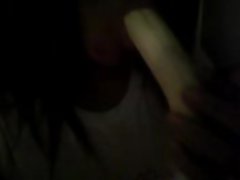 Latina Sucking on Banana
