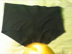 Cumming on lil sis&,#039,s tiny black booty shorts