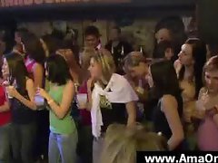 Stripper dancing for chicks at party