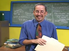 Horny professor levels young school girl