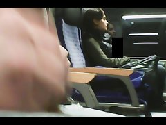 jerking next to turkish girl on train