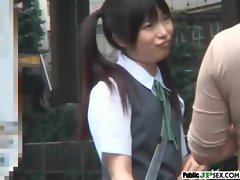 Outdoor Cute Japanese Girl Get Sex clip-20