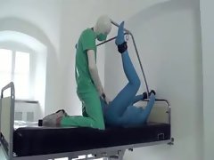 Latex fetish bondage and fucking