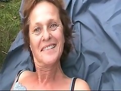 Granny Meets Lover In The Forest