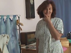 Granny Seamstress Sucks and Fucks