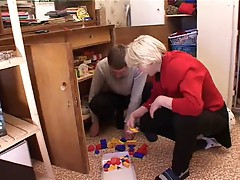 Irina with boy and toys