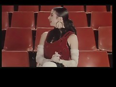 Victoria Abril with hairy armpits