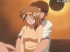 Lusty anime porn lovers liking each other