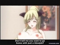 Hentai schoolgirl with nice racks loving a cock
