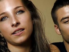 18 years old Cristina and Diego - young couple fuck for money