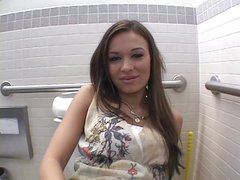 Anal sex on the bathroom floor