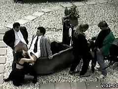 New groom joins in group sex