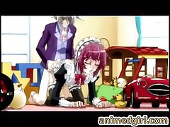 Shemale hentai maid hot fucked and creaming vegetable