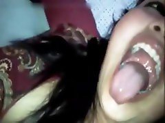 Latina loves to swallow a load