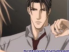 Anime gay deep fucked by a muscular