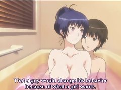 Anime with big tits taking a cock