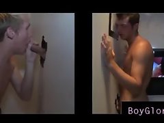 Gay blowjob in straight gloryhole