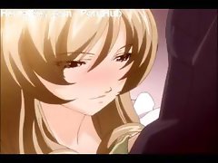 Sweet busty young brunette anime gets fingered and fucked in her juicy snatch