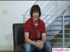 Cute college guy undressing part4