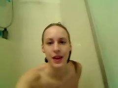 Skinny Girl Showers and Shaves on Cam by snahbrandy