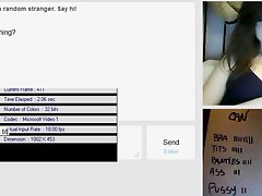 extremely loveliness sassy teen dark haired show her knockers on omegle