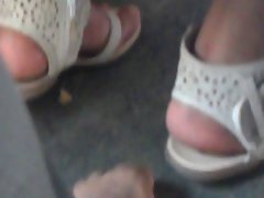 new footsie with lady in bus
