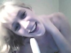 Petite Blonde Sucks and Fucks with her Toy HD