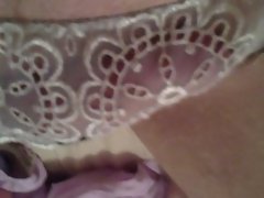 lace panties cum