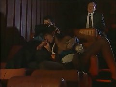 Ebony fucked by young and old in the cinema (vintage)