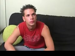 Straight Ben Staffani jerking gay video