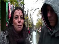 Dutch whore sucks off tourist