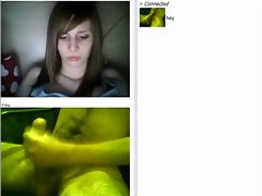 Funny reaction to seeing my phallus on webcam