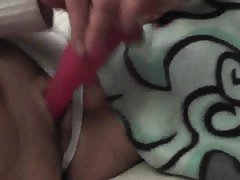Slutty wife Masturbate and watch Porn Closeup G-Point Vibrating sex toy