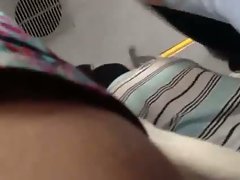 gostosa no onibus de Fortaleza - upskirt bus