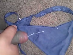 cum on nieces blue vs thong panty