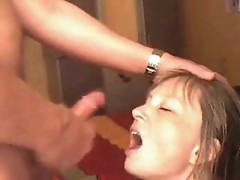 Wife swallowing cum