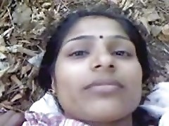 indian teenage babe fucking very hardly with in forest