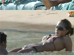 Jessica Alba Wet Bikini Video