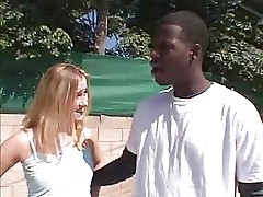young blond on a black dick