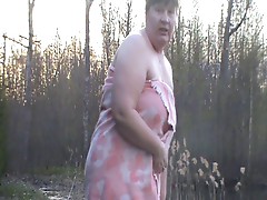 bbw mature swimming