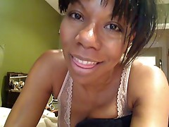Black milf plays with a vacuum cleaner 2