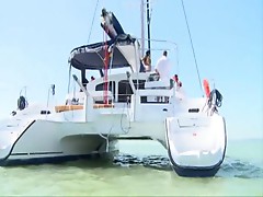 sexy olive fucked on boat and Creampie