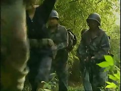 Asian Soldiers gangbang creampie